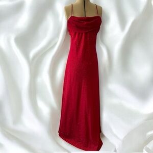 Betsy & Adam by Linda Bernel Red evening gown